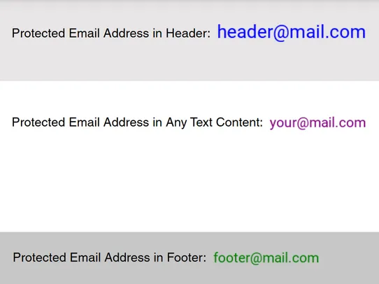 Email and Contacts Protection screenshot