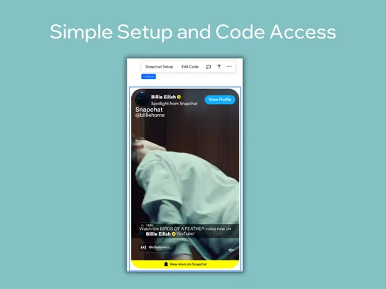 Snapchat Embed screenshot