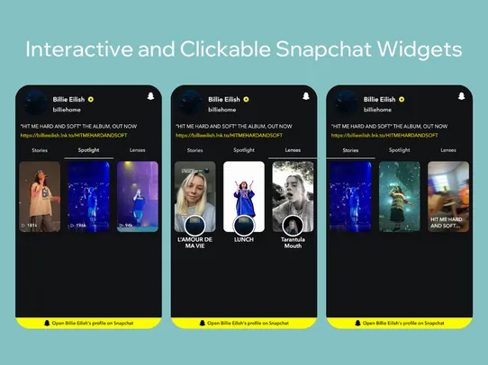 Snapchat Embed screenshot