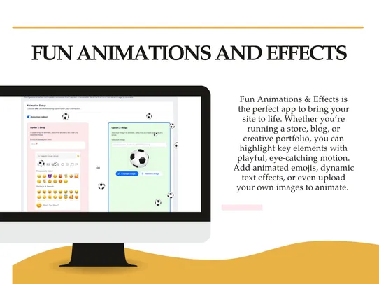 Fun animations and effects screenshot