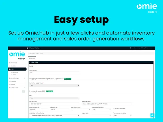 Omie.Hub screenshot