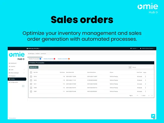Omie.Hub screenshot