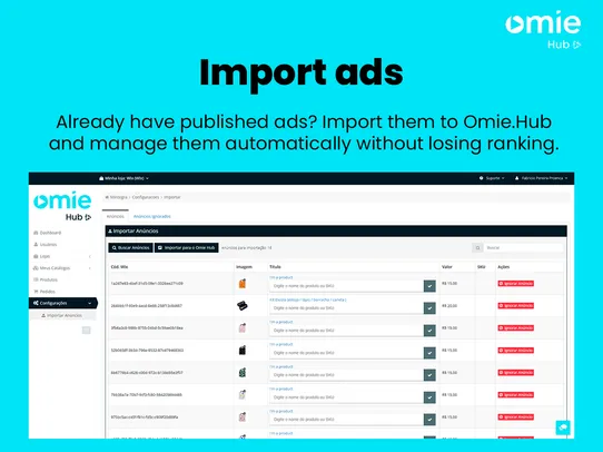 Omie.Hub screenshot