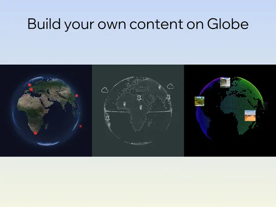 Globe: 3D Display with Markers screenshot