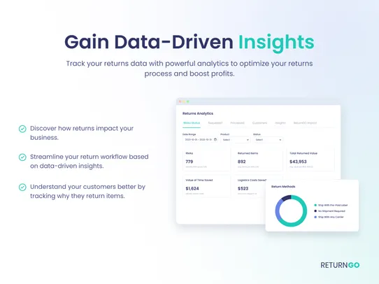 ReturnGO Returns &amp; Exchanges screenshot