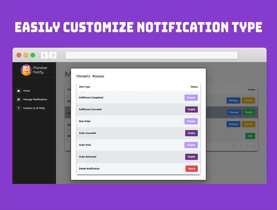 MonsterNotify screenshot