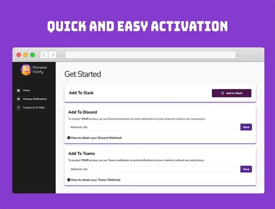 MonsterNotify screenshot