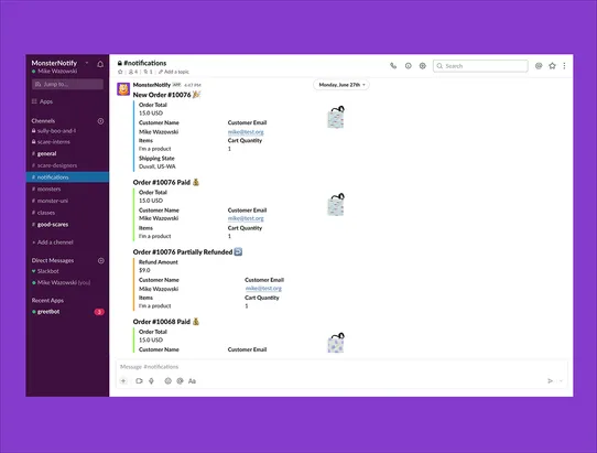 MonsterNotify screenshot