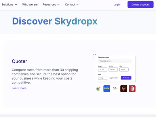 Skydropx Pro screenshot