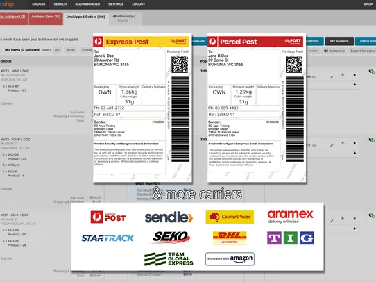 ReadyToShip Shipping Labels screenshot