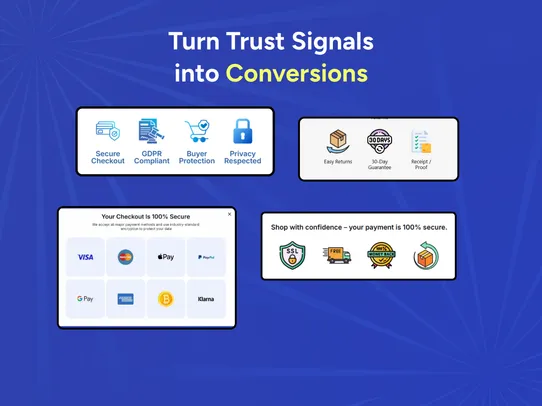 Trust badges by Pb screenshot
