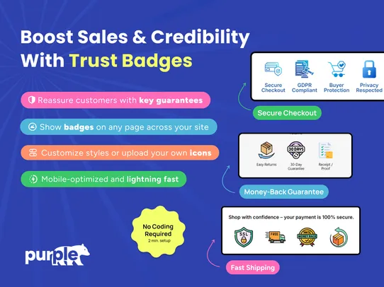 Trust badges by Pb screenshot