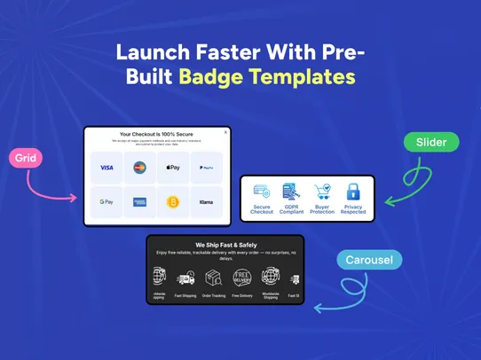 Trust badges by Pb screenshot
