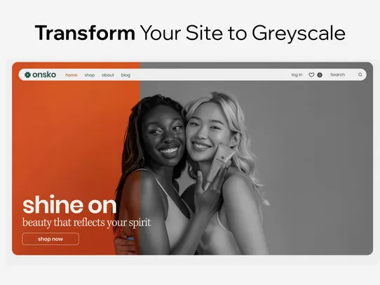 Full Site Black and White Only screenshot