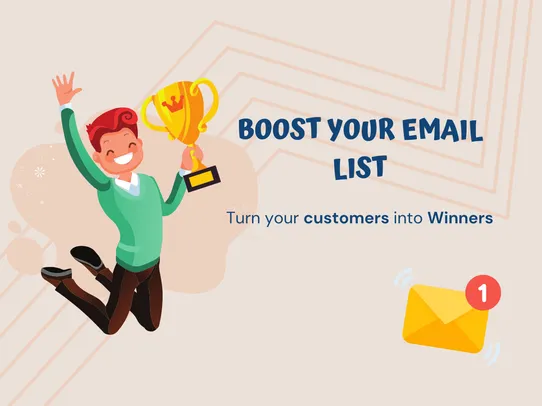 Spin Wheel Email Popup screenshot
