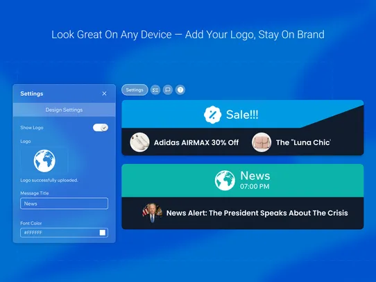 News Ticker Banner screenshot