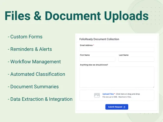 Document Upload screenshot