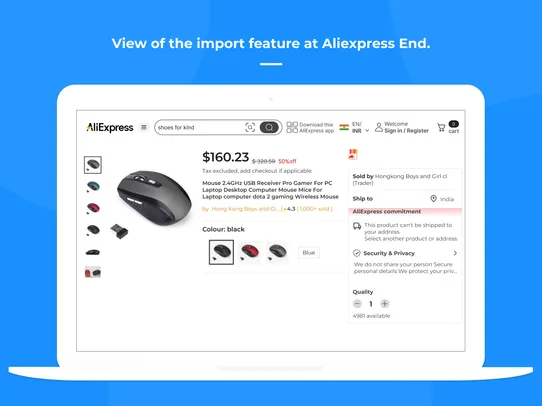 AliExpress Dropshipping screenshot