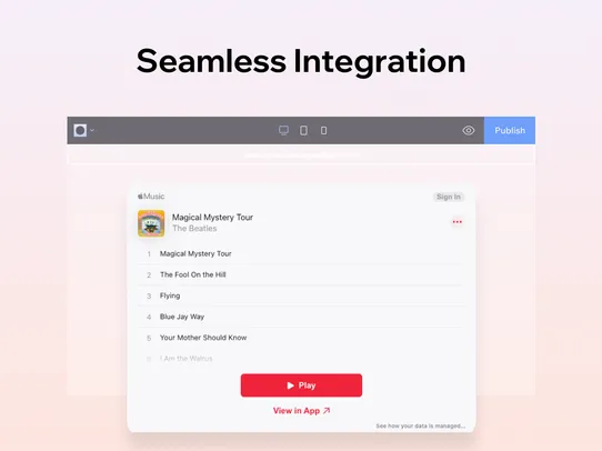Apple Music Embed screenshot