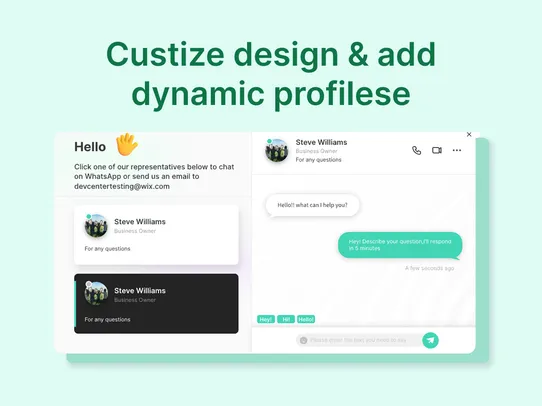 WhatsApp Chat Contact Us screenshot