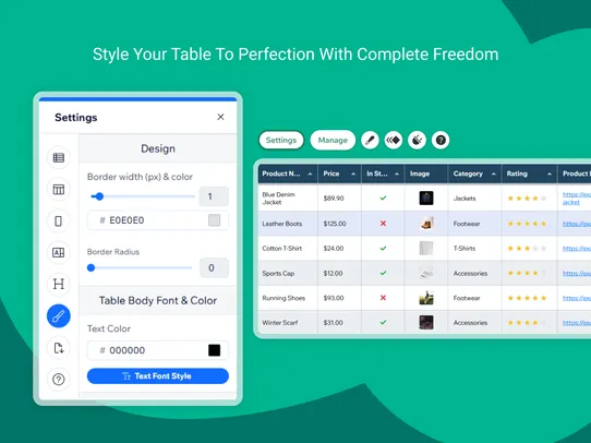 Table PRO screenshot