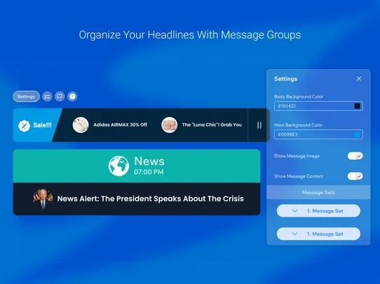 News Ticker Banner screenshot