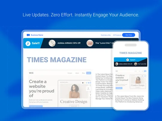 News Ticker Banner screenshot