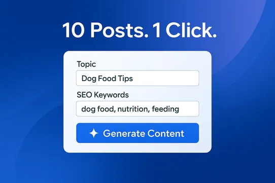 AI Bulk Blog Post Generator screenshot