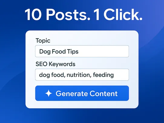 AI Bulk Blog Post Generator screenshot