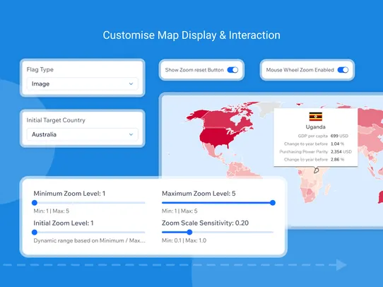 World &amp; Countries Map screenshot