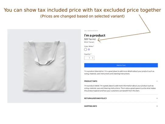 B2B Dual Price Display screenshot