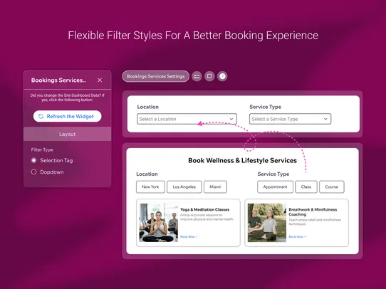 Bookings Services screenshot