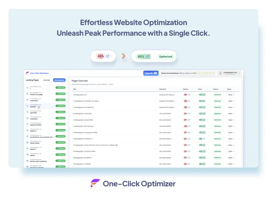 One-Click Optimizer screenshot