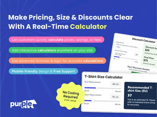 Custom Price Calculator screenshot