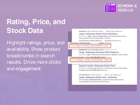 JSON LD Schema screenshot