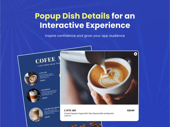 Restaurant Menu by Pb screenshot