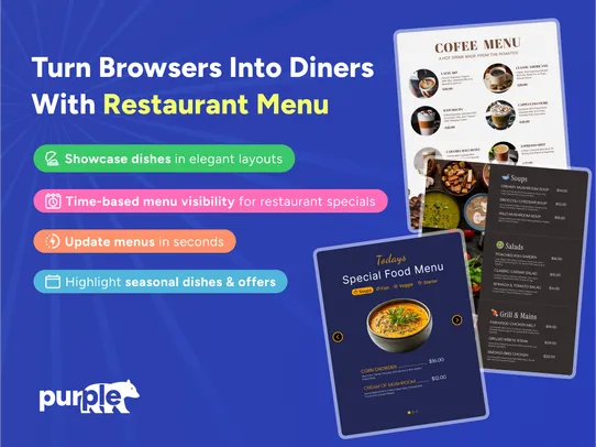 Restaurant Menu by Pb screenshot