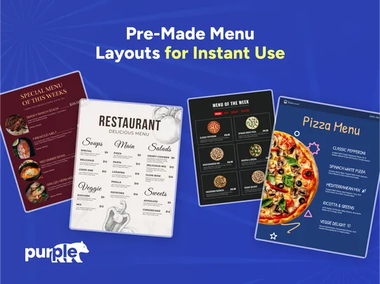 Restaurant Menu by Pb screenshot