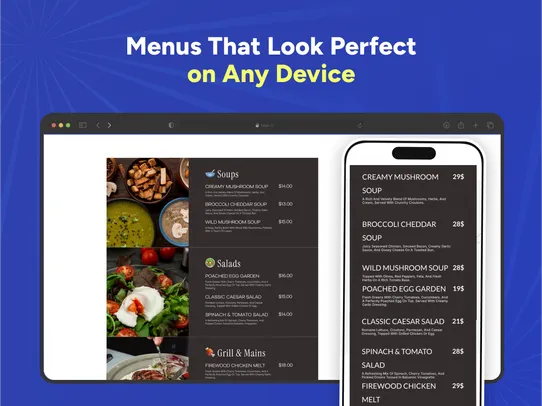 Restaurant Menu by Pb screenshot