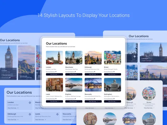 Bookings Locations screenshot