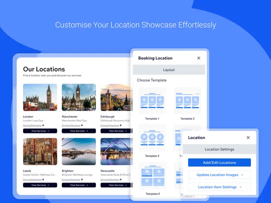 Bookings Locations screenshot