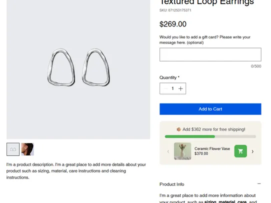 Free Shipping Progress screenshot