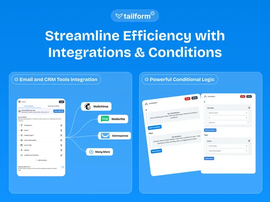 Form Builder + Product Quiz screenshot