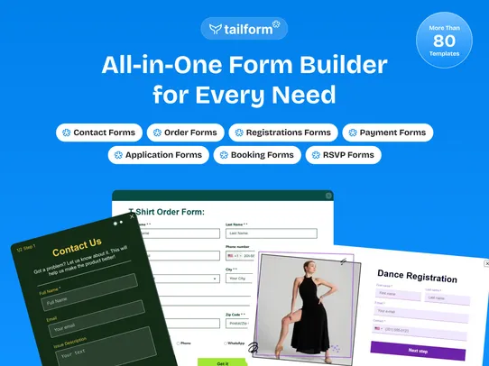 Form Builder + Product Quiz screenshot