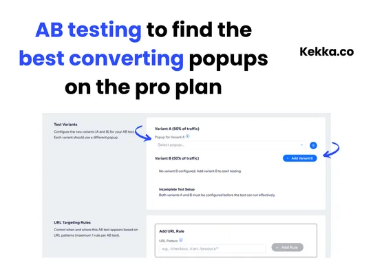 Kekka Exit Popup screenshot