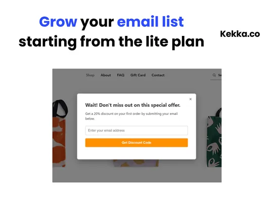 Kekka Exit Popup screenshot