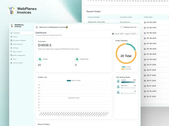 Invoice Webplanex screenshot