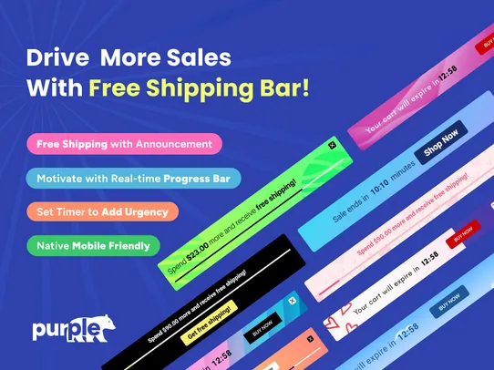 Free Shipping Bar by Pb screenshot