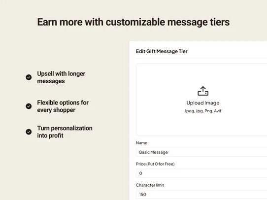 Gift Wrap and Message screenshot