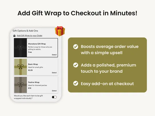 Gift Wrap and Message screenshot